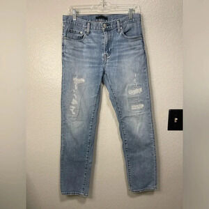 Uniqlo Men’s Distressed Medium Wash Slim Straight Jeans Size 30